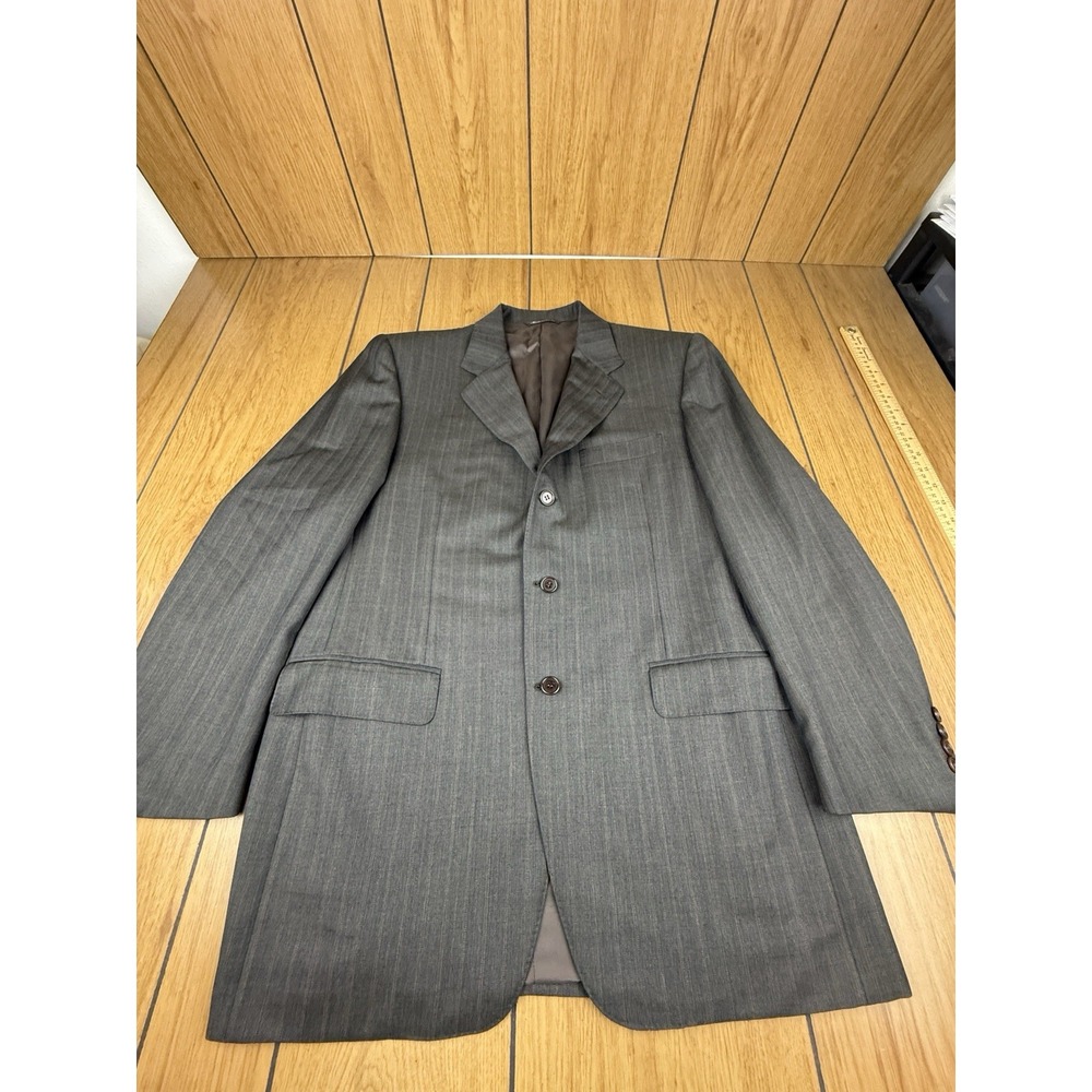Canali 40 50 7 R Blazer Suit‎ Jacket Wool 120's light Gray Saks Fifth Avenue